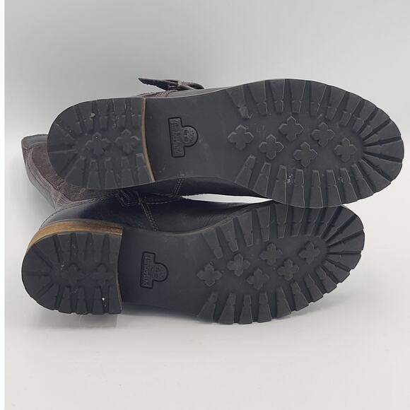 Timberland Bethel Brown Suede Leather Zip Up Tall Boots Size 6 - Picture 7 of 8